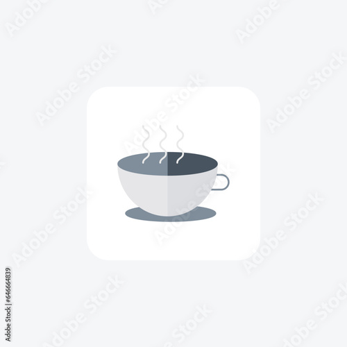 Tea Cup Flat Icon Travel And Tour Icon, Tourism Icon, Exploring World Icons