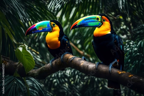 toucan on a branch © qaiser