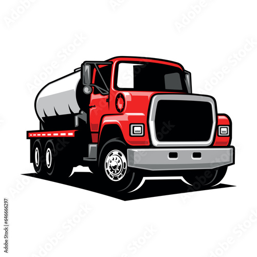 tanker truck illustration vector