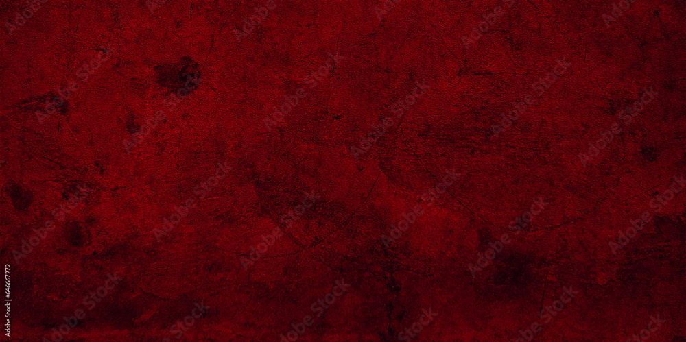 Horror dark red grunge cement wall background. Vector design