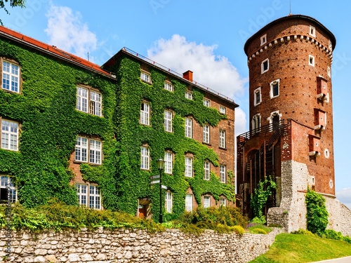 Sandomir  Tower - one of the three currently existing Wawel towers, Krakow, Poland.