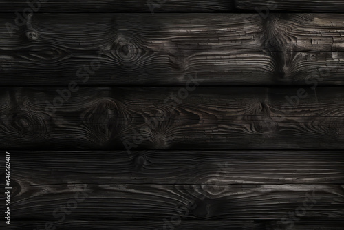 Dark wood texture with black tones and distressed planks