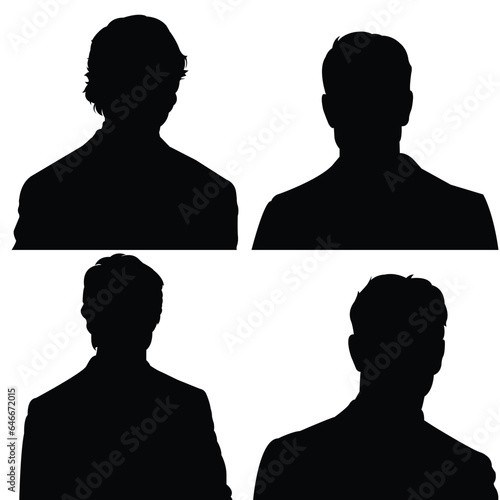 set of people silhouettes