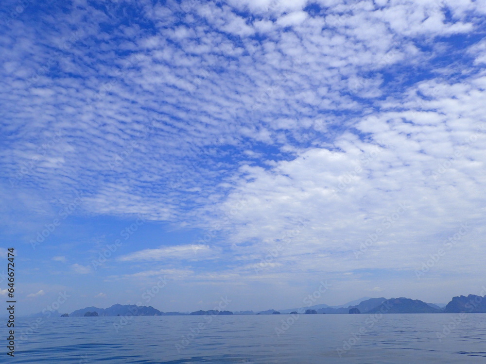 タイ南部バンガー湾の眺め