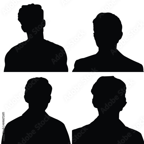 set of people silhouettes