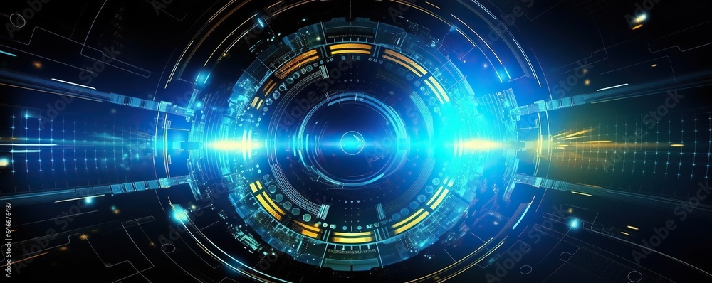 digital background in blue color.Generative AI digital background in blue color.Generative AI