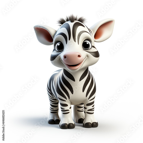 3d cartoon cute tapir