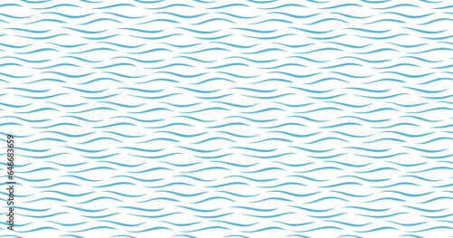 Seamless pattern with hand-drawn water ripples