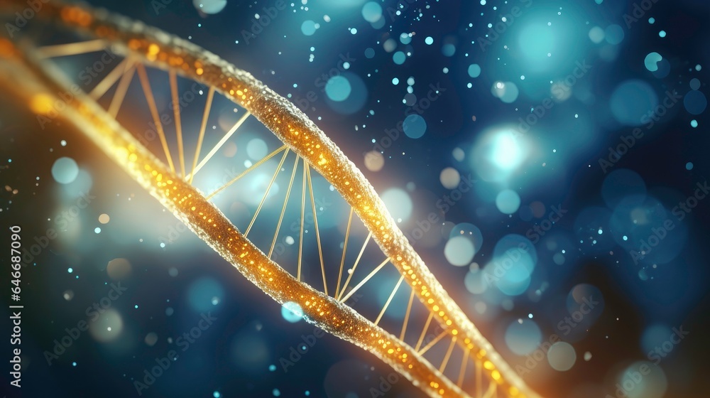 Structure of human DNA in the form of a blue helix, which is a vital component of our genetic makeup. Structure of human DNA in the form of a blue helix, which is a vital component of our genetic makeup.