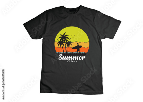 summer surfing t shirt