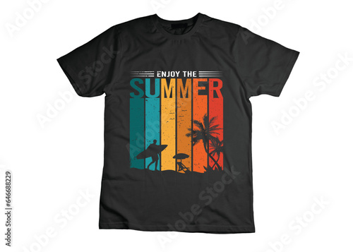 summer surfing t shirt