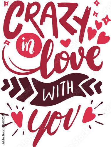 Romantic quote for Valentines day cards and prints.