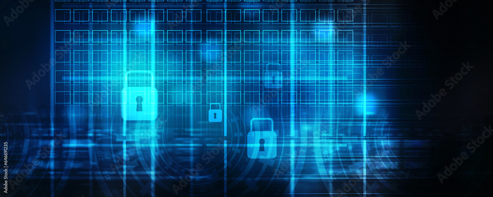 2d illustration Safety concept: Closed Padlock on digital background
2d illustration Safety concept: Closed Padlock on digital background
