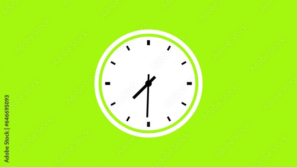 Abstract beautiful green color digital clock and analog circle clock 24 hour animation. Green background UHD 4k video moving. Abstract beautiful green color digital clock and analog circle clock 24 hour animation. Green background UHD 4k video moving.