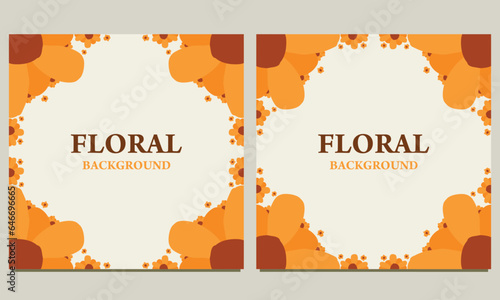 flower petal social media post background. Suitable for social media post, banner design and internet ads.