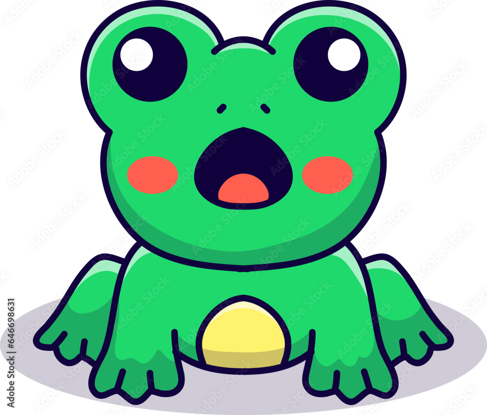 Fototapeta premium Frog Animal Cute Illustration
