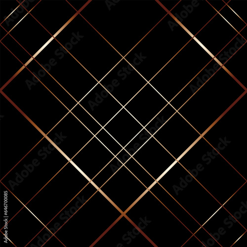 Elegant background with abstract gradient pattern in golden-bronze color on black background