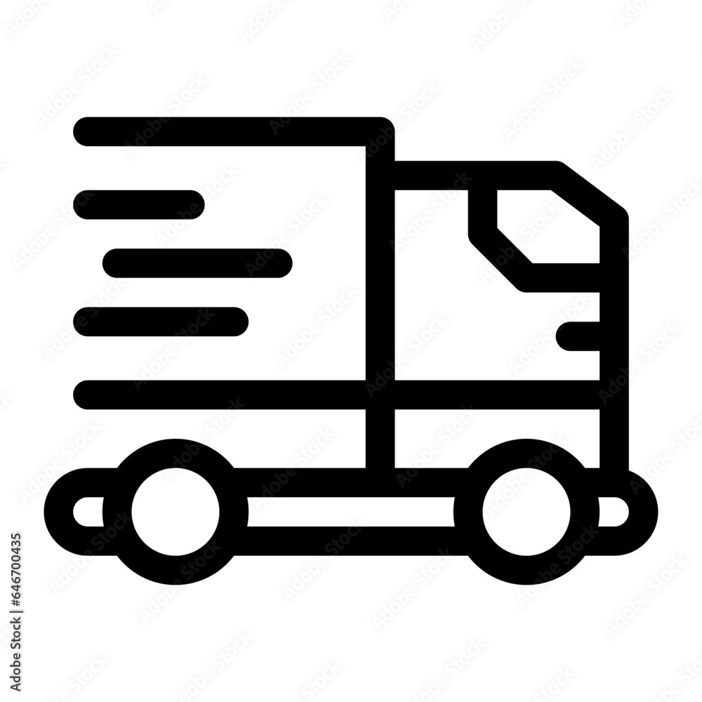 delivery truck line icon delivery truck line icon