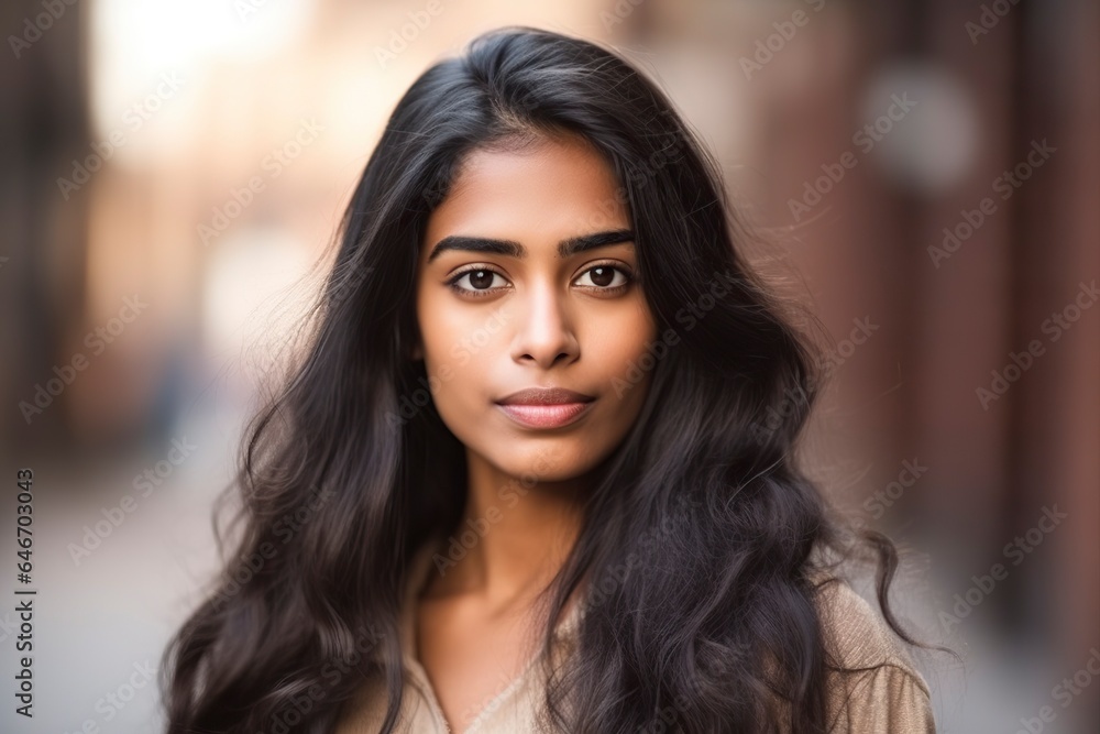 Portrait of a young pretty girl of Indian or Pakistani descent. Portrait of a young pretty girl of Indian or Pakistani descent.