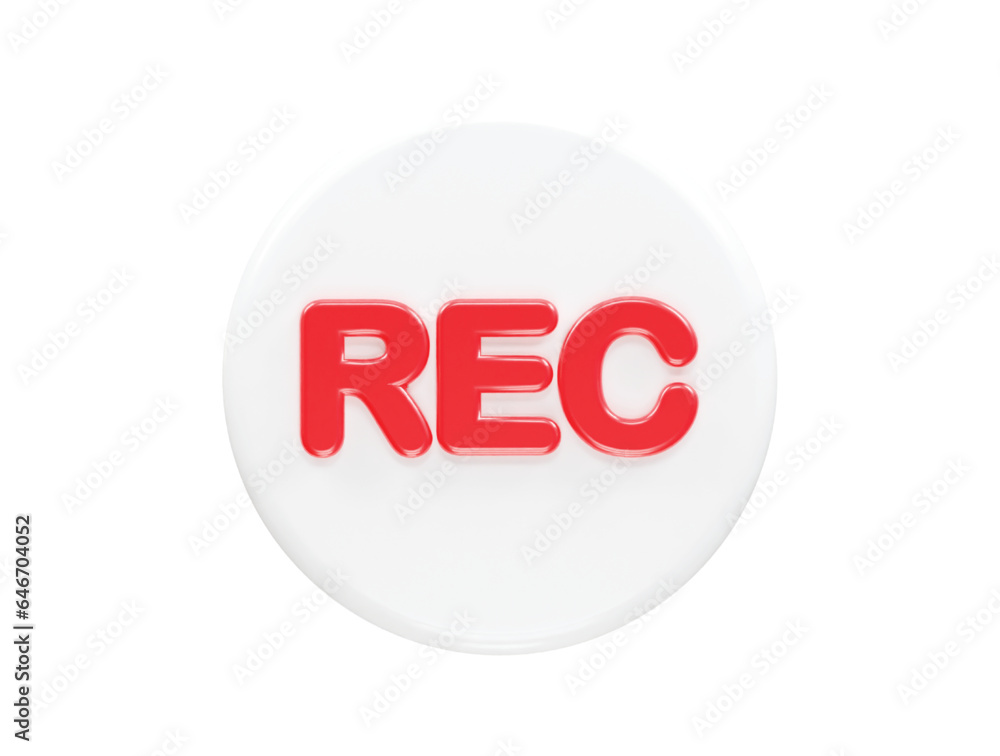 Record icon illustration element render Record icon illustration element render