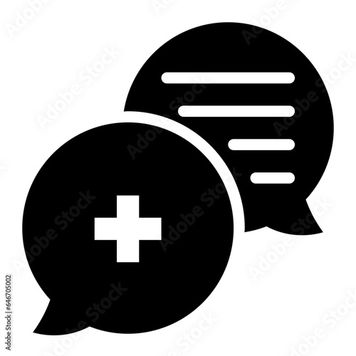 Communication solid glyph icon