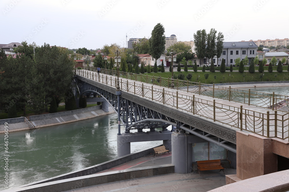bridge over the river in Tashkent, Uzbekistan bridge over the river in Tashkent, Uzbekistan