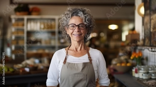 Portrait of an authentic senior woman with a sincere smile proud small business owner radiating vitality and experience