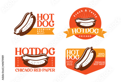 hotdog logo template