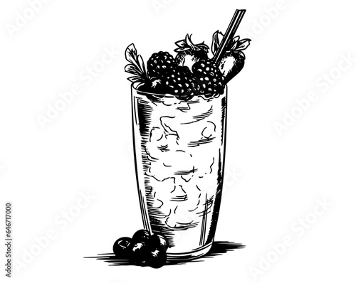 Cocktails alcoholic daiquiri, old fashioned, manhattan, martini, sidecar glass hand drawn engraving vector illustration. Isolated black and white vintage style drinks set.