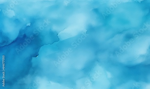 Blue azure turquoise abstract watercolor background for textures backgrounds and web banners design. Abstract background blue colors. Watercolor painting with turquoise pattern, Generative AI