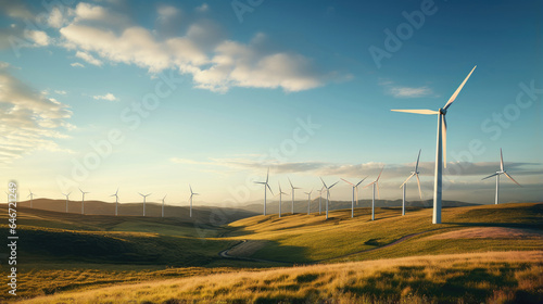 Wind turbines in the countryside