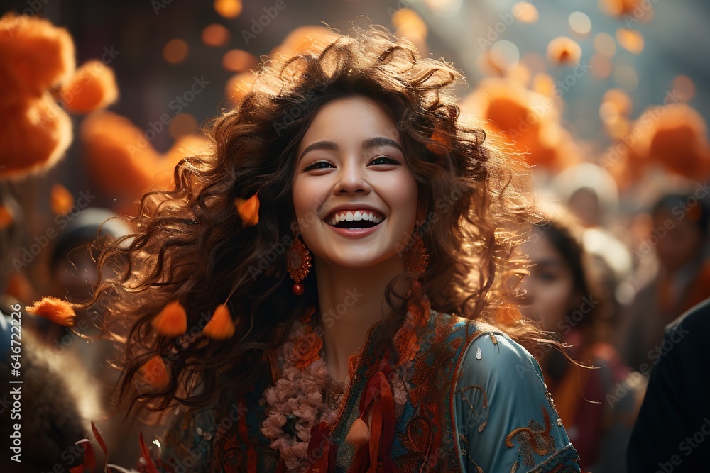 Chinese Street Celebrations: Bustling streets filled with colorful decorations and lively parades.Generated with AI Chinese Street Celebrations: Bustling streets filled with colorful decorations and lively parades.Generated with AI