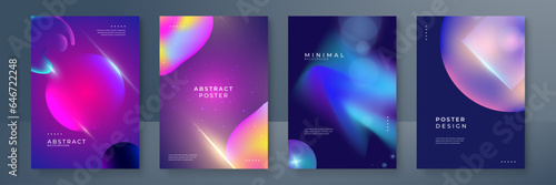 Colorful smooth gradient background template copy space. Colour gradation backdrop design for poster, banner, brochure, leaflet, pamphlet, cover, magazine, or flyer.