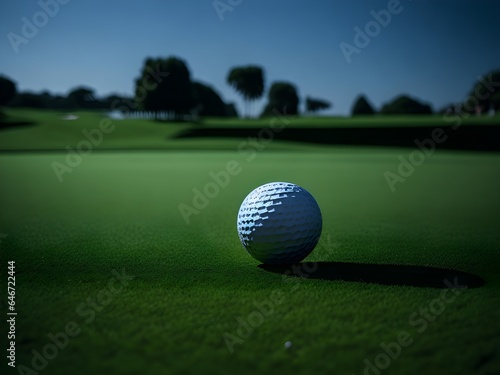 Golf Ball on Green Course: Off Putting Moment