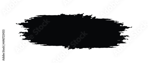 Black paint brush stroke, Vector illustration design.