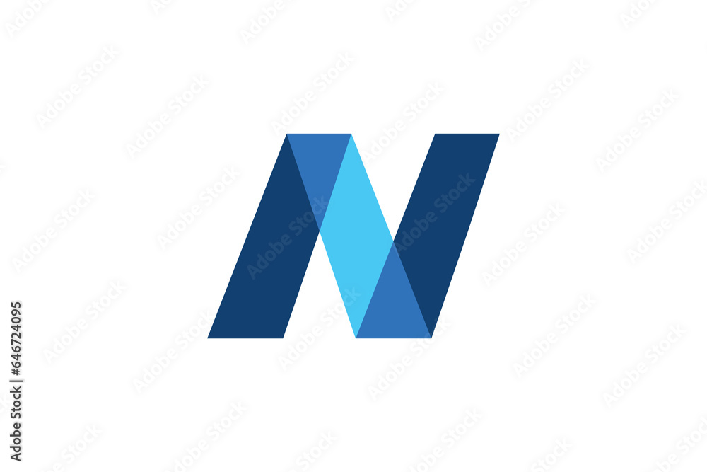 Minimal Letter N vector logo design Minimal Letter N vector logo design