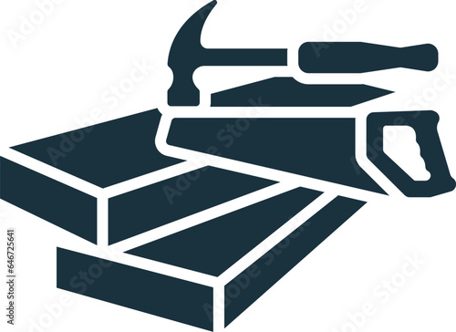 Carpentry icon. Monochrome simple sign from hobby collection. Carpentry icon for logo, templates, web design and infographics.