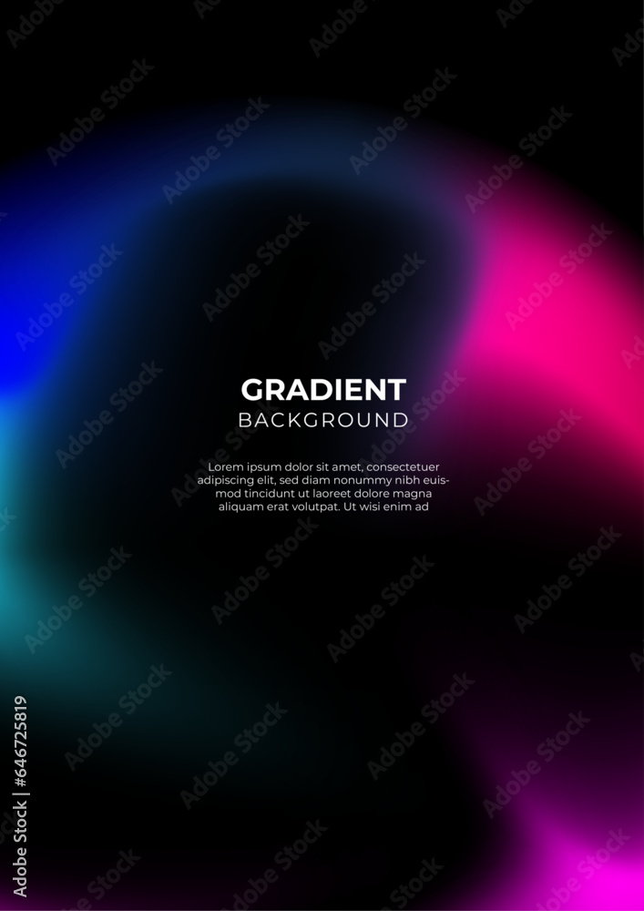 Obraz premium Vector colorful gradient abstract poster design