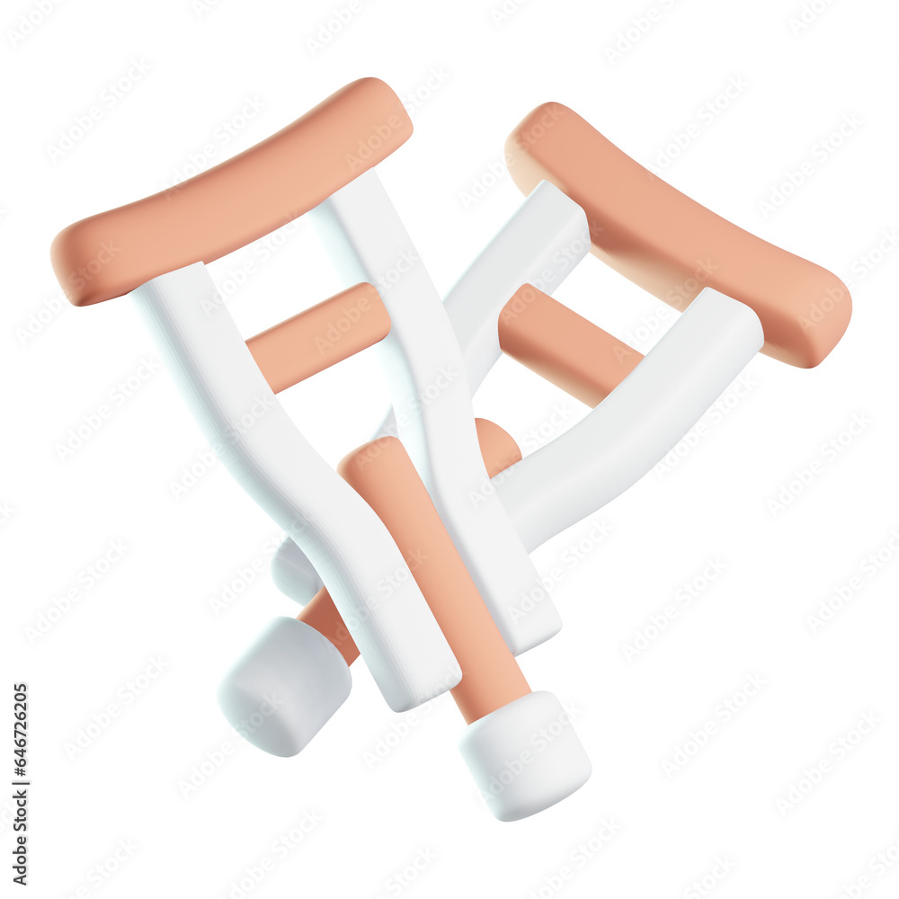 Crutches Medical healthcare Hospital instrument Crutches Medical healthcare Hospital instrument