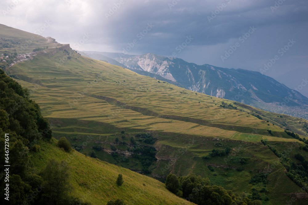 Caucasus mountains in Dagestan