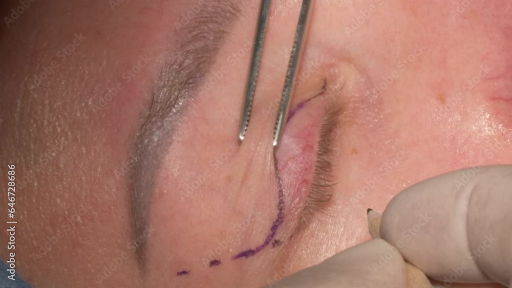 Eyelid Surgery Blepharoplasty Marking 7 Eyelid Surgery Blepharoplasty Marking 7