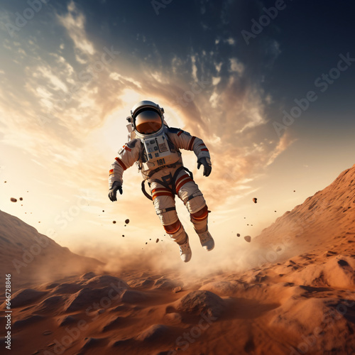 astronaut on the mars