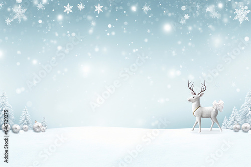modern christmas background with snowflakes