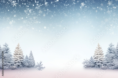 modern christmas background with snowflakes