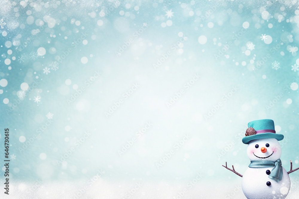 modern christmas background with snowflakes