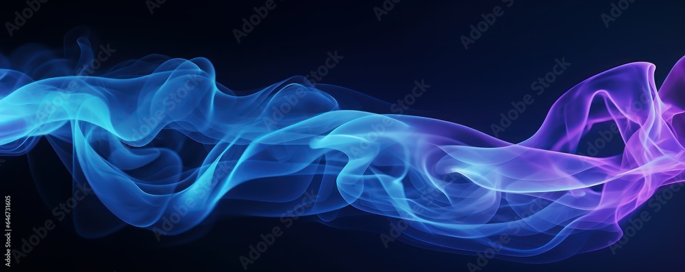 Fototapeta premium Smoke in black