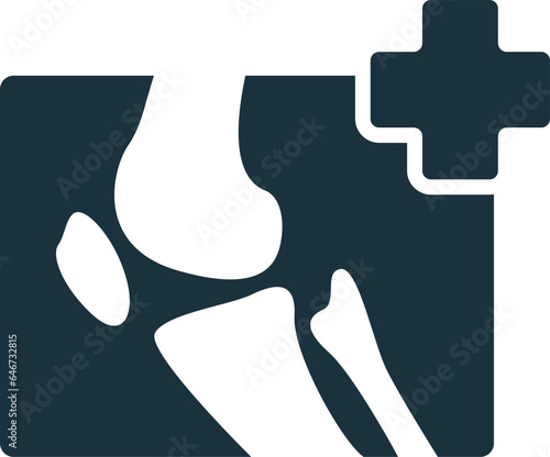Orthopedics icon. Monochrome simple sign from medical speialist collection. Orthopedics icon for logo, templates, web design and infographics.