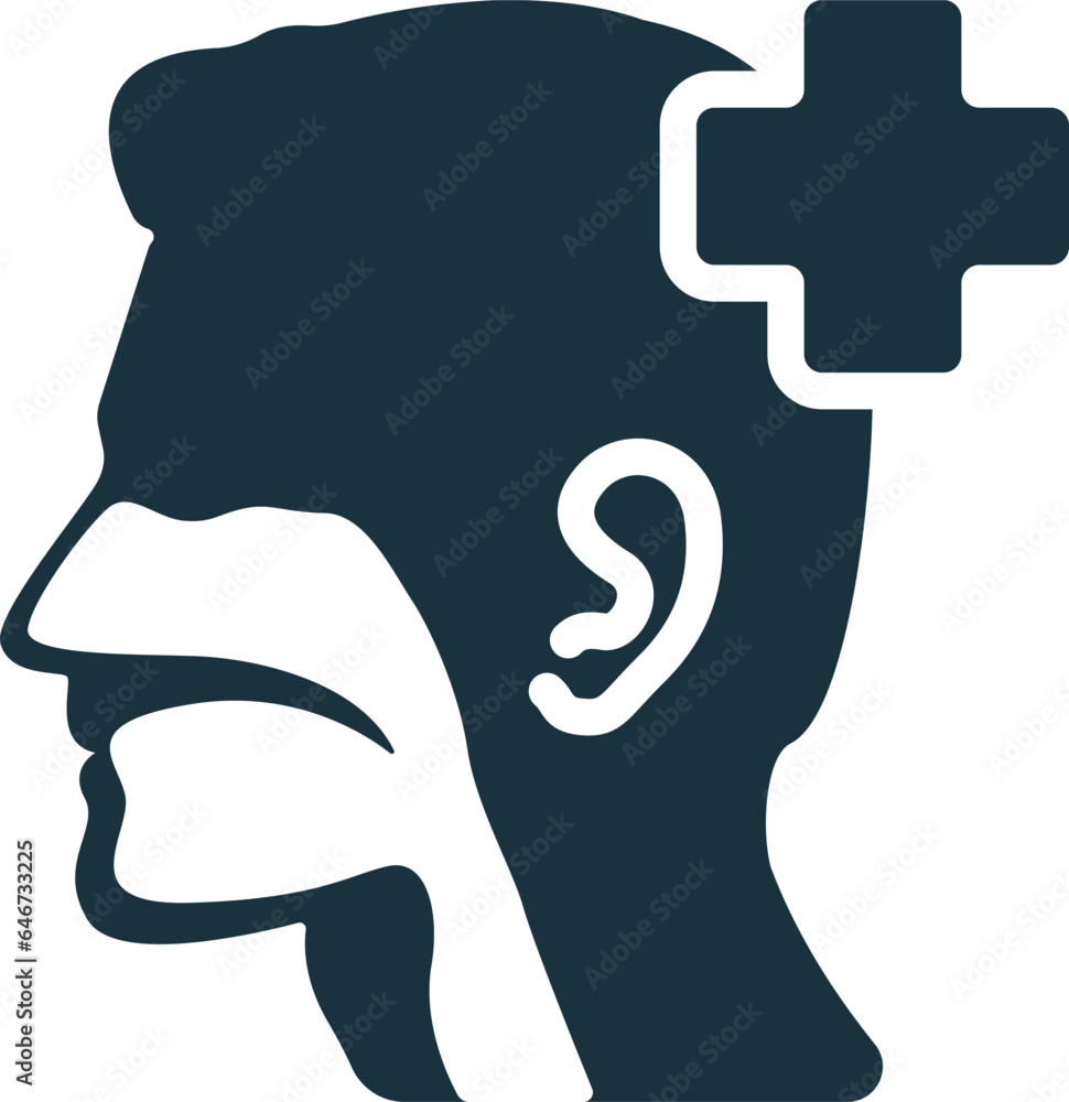 Otolaryngology Icon Monochrome Simple Sign From Medical Speialist Collection Otolaryngology