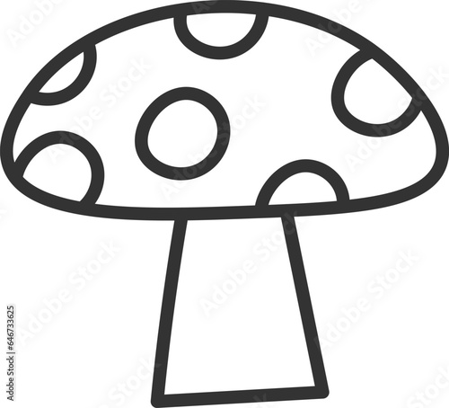 Mushroom Plant Outline
