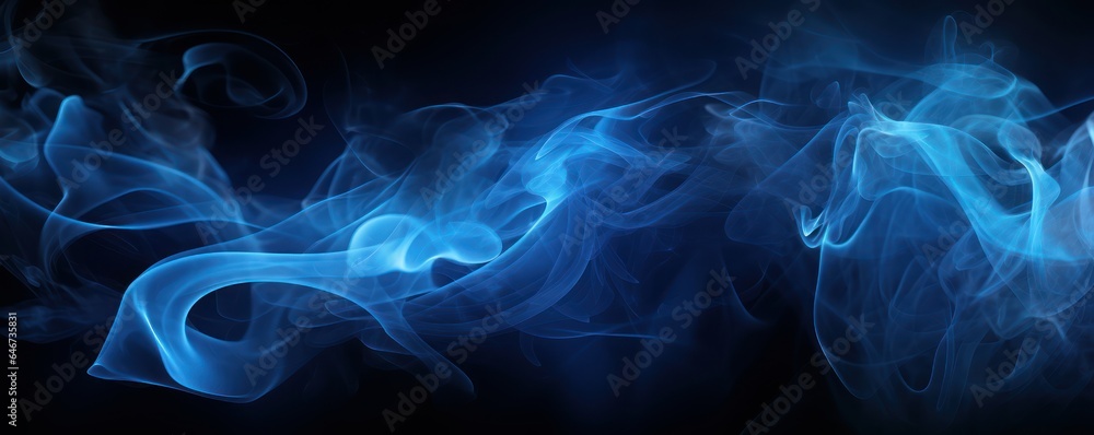 Fototapeta premium Smoke in black
